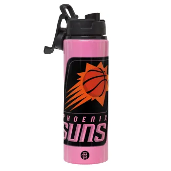 Phoenix Suns, Metallic water bottle with safety lid, 850ml aluminum