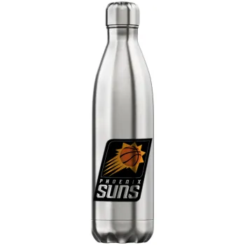 Phoenix Suns, Μεταλλικό παγούρι θερμός Inox (Stainless steel), διπλού τοιχώματος, 750ml