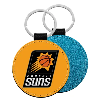 Phoenix Suns, Μπρελόκ Δερματίνη, στρογγυλό ΜΠΛΕ (5cm)
