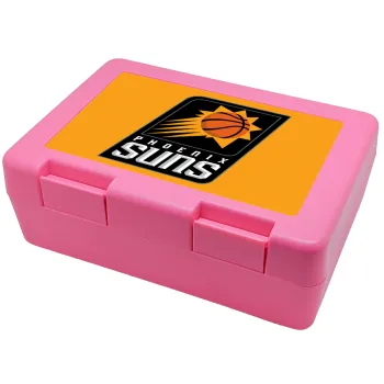 Phoenix Suns, Παιδικό δοχείο κολατσιού ΡΟΖ 185x128x65mm (BPA free πλαστικό)