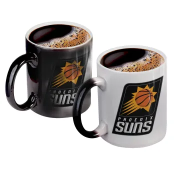 Phoenix Suns, Κούπα Μαγική, κεραμική, 330ml που αλλάζει χρώμα με το ζεστό ρόφημα