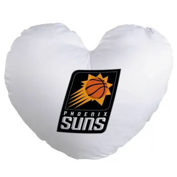 Phoenix Suns, Μαξιλάρι καναπέ καρδιά 40x40cm περιέχεται το  γέμισμα