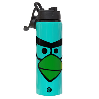 Angry birds eyes, Metallic water bottle with safety lid, 850ml aluminum