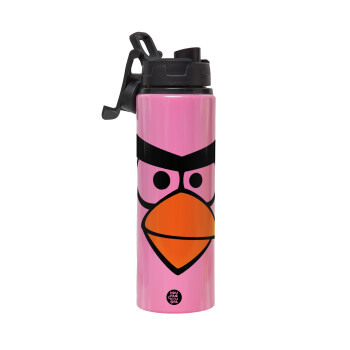 Angry birds eyes, Metallic water bottle with safety lid, 850ml aluminum