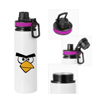Angry birds eyes, Metallic water bottle with safety lid, 850ml aluminum