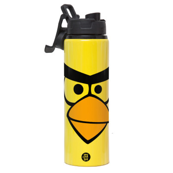 Angry birds eyes, Metallic water bottle with safety lid, 850ml aluminum