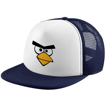 Angry birds eyes, Καπέλο Ενηλίκων Soft Trucker με Δίχτυ Dark Blue/White (POLYESTER, ΕΝΗΛΙΚΩΝ, UNISEX, ONE SIZE)