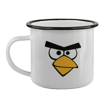 Angry birds eyes, Κούπα εμαγιέ με μαύρο χείλος 360ml