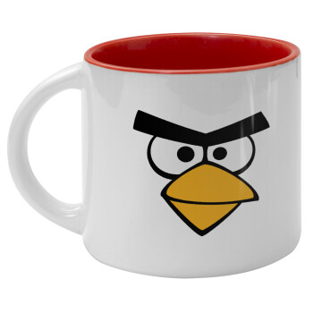 Angry birds eyes, Κούπα κεραμική 400ml Λευκή/Κόκκινη