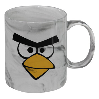 Angry birds eyes, Mug ceramic marble style, 330ml