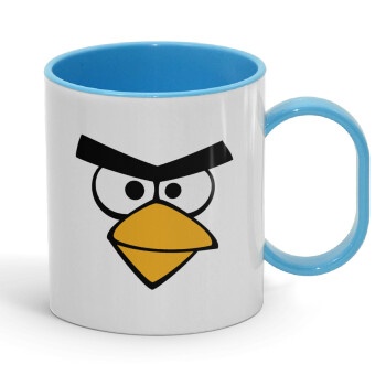 Angry birds eyes, Κούπα (πλαστική) (BPA-FREE) Polymer Μπλε για παιδιά, 330ml