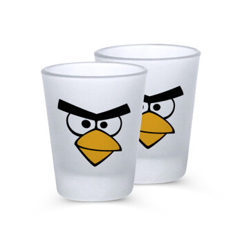 Angry birds eyes, Σφηνοπότηρα γυάλινα 45ml του πάγου (2 τεμάχια)