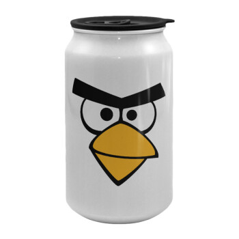 Angry birds eyes, Κούπα ταξιδιού μεταλλική με καπάκι (tin-can) 500ml