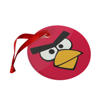 Angry birds eyes, Χριστουγεννιάτικο στολίδι γυάλινο 9cm