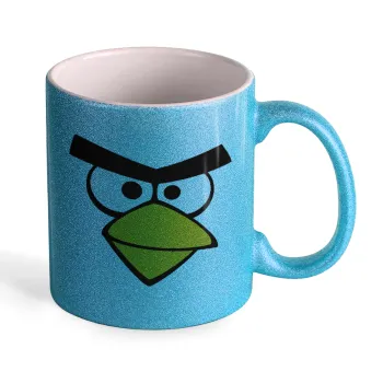 Angry birds eyes, Κούπα Σιέλ Glitter που γυαλίζει, κεραμική, 330ml