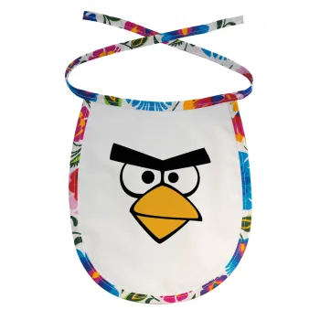 Angry birds eyes, Σαλιάρα μωρού αλέκιαστη με κορδόνι Χρωματιστή