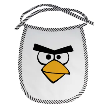 Angry birds eyes, Σαλιάρα μωρού αλέκιαστη με κορδόνι Μαύρη