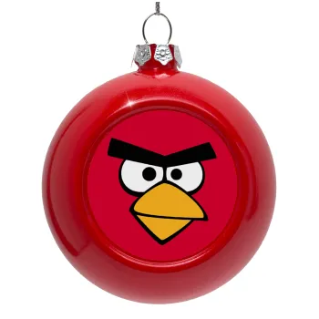 Angry birds eyes, Red Christmas tree ornament bauble 8cm
