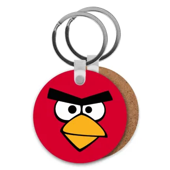Angry birds eyes, Μπρελόκ Ξύλινο στρογγυλό MDF Φ5cm