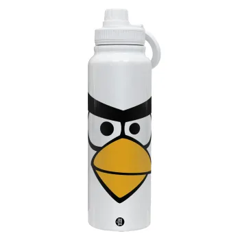 Angry birds eyes, Θερμός 1L Ανοξείδωτο με Βάση Κινητού & Διπλά Τοιχώματα