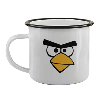Angry birds eyes, Κούπα εμαγιέ με μαύρο χείλος 360ml