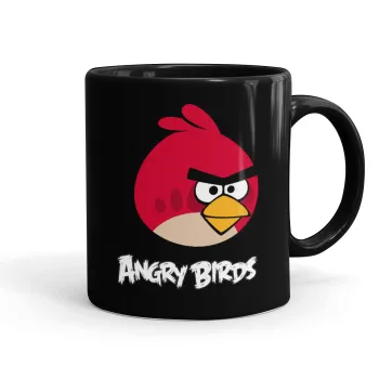 Angry birds eyes, Κούπα Μαύρη, κεραμική, 330ml
