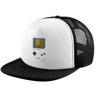 Gameboy, Καπέλο Soft Trucker με Δίχτυ Black/White 