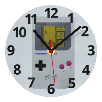 Gameboy, Ρολόι τοίχου γυάλινο (20cm)