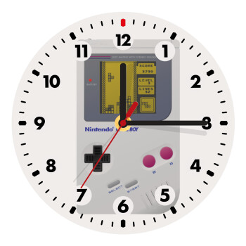Gameboy, Wooden wall clock (20cm)