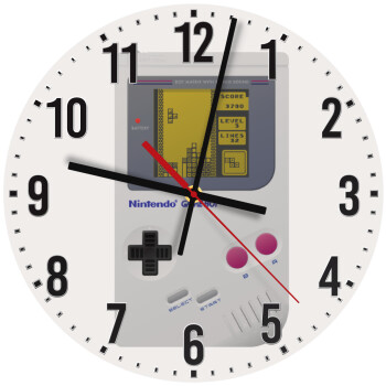 Gameboy, Ρολόι τοίχου ξύλινο (30cm)