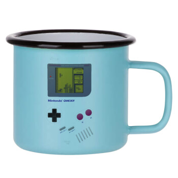 Gameboy, Κούπα Μεταλλική εμαγιέ ΜΑΤ σιέλ 360ml