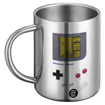 Gameboy, Ανοξείδωτη Μεταλλική Κούπα 450ml - Διπλού Τοιχώματος