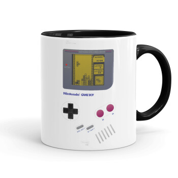 Gameboy, Mug colored black, ceramic, 330ml
