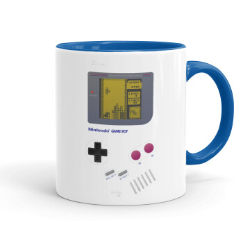 Gameboy, Mug colored blue, ceramic, 330ml
