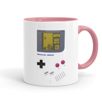 Gameboy, Mug colored pink, ceramic, 330ml