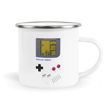 Gameboy, Metallic enamel cup white 360ml