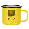 Metallic enamel MATT Yellow cup 360ml