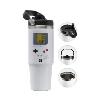 Gameboy, Θερμός Ανοξείδωτο 30oz με χερούλι