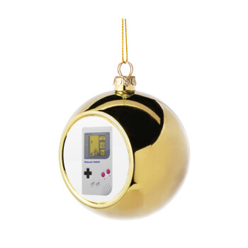 Gameboy, Χριστουγεννιάτικη μπάλα δένδρου Χρυσή 8cm