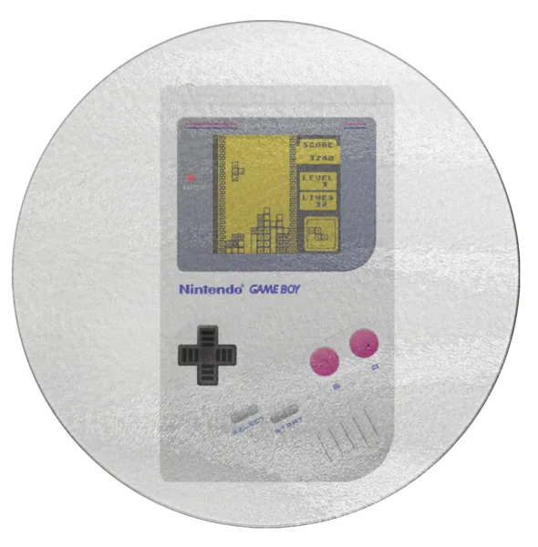 Gameboy — Επιφάνεια κοπής γυάλινη στρογγυλή (30cm)