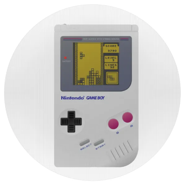 Gameboy — Mousepad Στρογγυλό 20cm