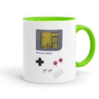 Gameboy, Mug colored light green, ceramic, 330ml