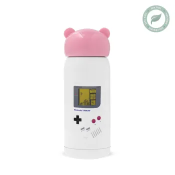 Gameboy, Pink stainless steel thermal flask, 320ml