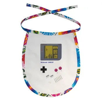 Gameboy, Σαλιάρα μωρού αλέκιαστη με κορδόνι Χρωματιστή