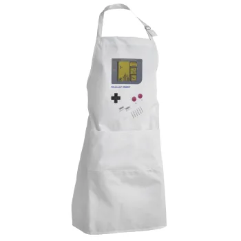 Gameboy, Adult Chef Apron (with sliders and 2 pockets)