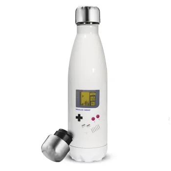 Gameboy, Metal mug thermos White (Stainless steel), double wall, 500ml