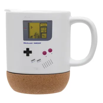 Gameboy, Κούπα, κεραμική με βάση φελού και καπάκι (ΜΑΤ), 330ml