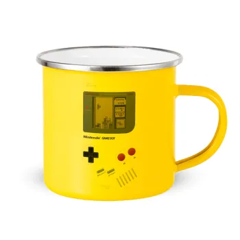 Gameboy, Yellow Enamel Metallic Cup 360ml