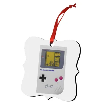 Gameboy, Στολίδι Χριστουγεννιάτικο στολίδι polygon ξύλινο 7.5cm