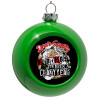 Green Christmas tree ornament bauble 8cm
